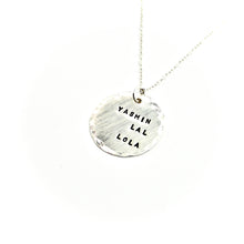 Personalized Necklace - Round Silver