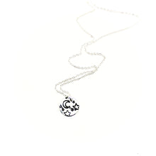 Moon & Stars Necklace - Sterling Silver