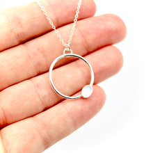 Chalcedony Circle Necklace
